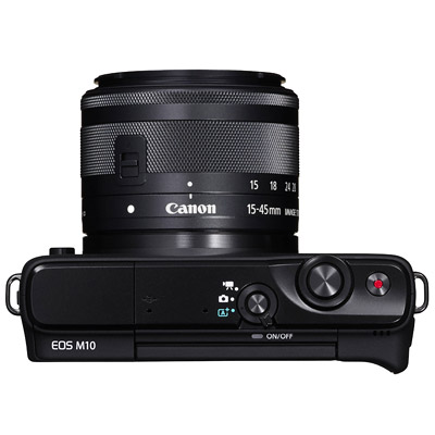 Canon EOS M10, top