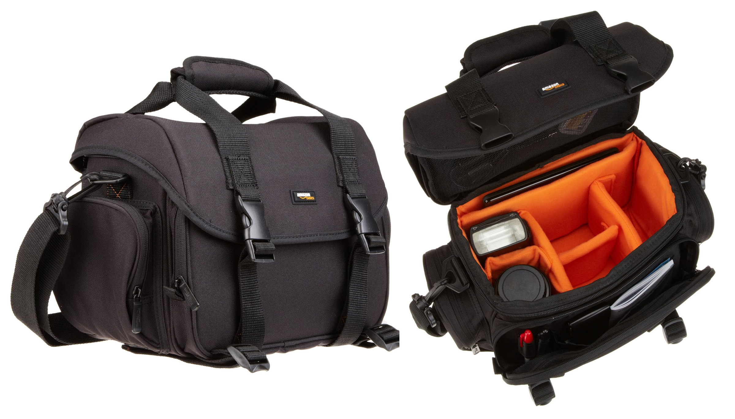 AmazonBasics - Borsa grande per fotocamera e accessori