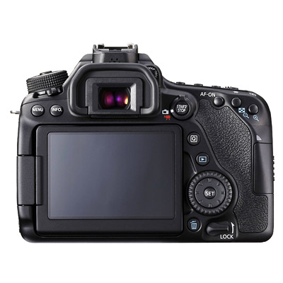 Canon 80D, back