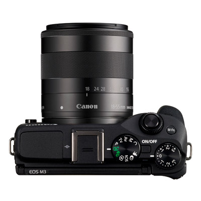 Canon EOS M3, top