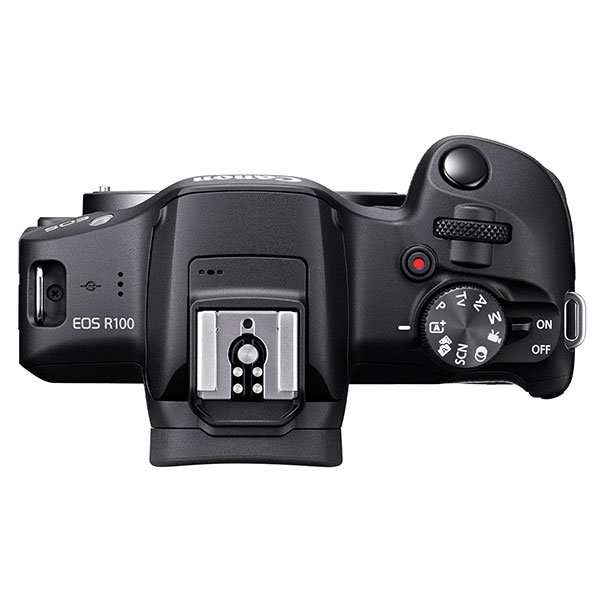 Canon EOS R100, top
