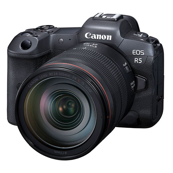 Canon EOS R5, front