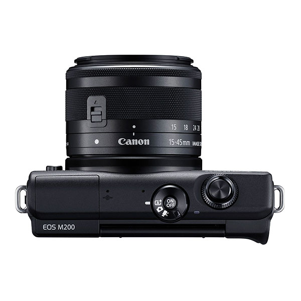 Canon EOS M200, top