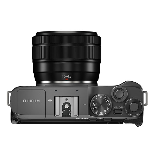 Fujifilm X-A7, top