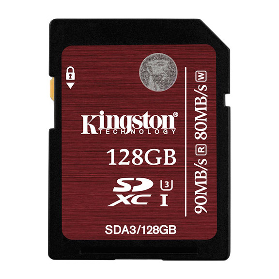 Kingston SDXC 128 GB r90w80 (90 MB/s)