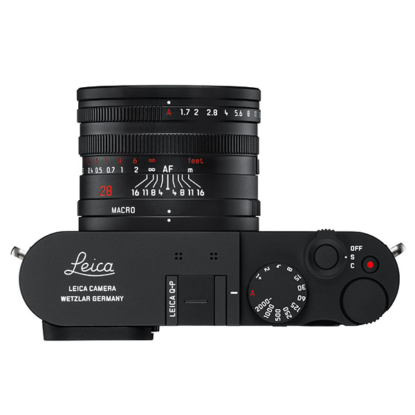 Leica Q-P, top