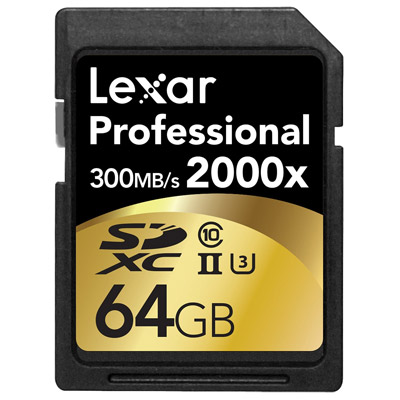 Lexar SDXC 64GB (300MB/s)