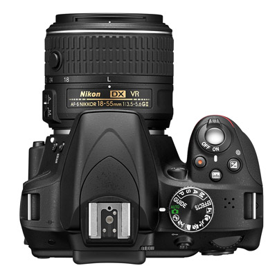 Nikon D3300, top