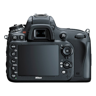 Nikon D610, back