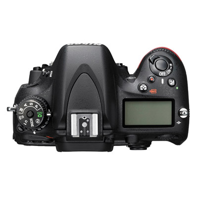 Nikon D610, top