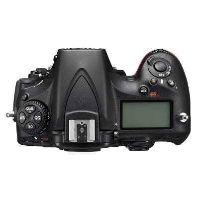 Nikon D810, top