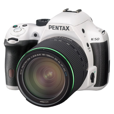 Pentax K-50, front