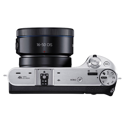 Samsung NX500, top