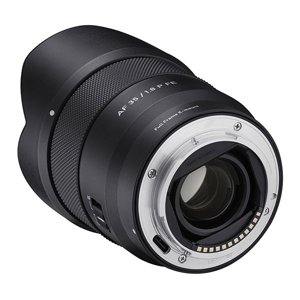 Samyang AF 35mm f/1.8 P, back