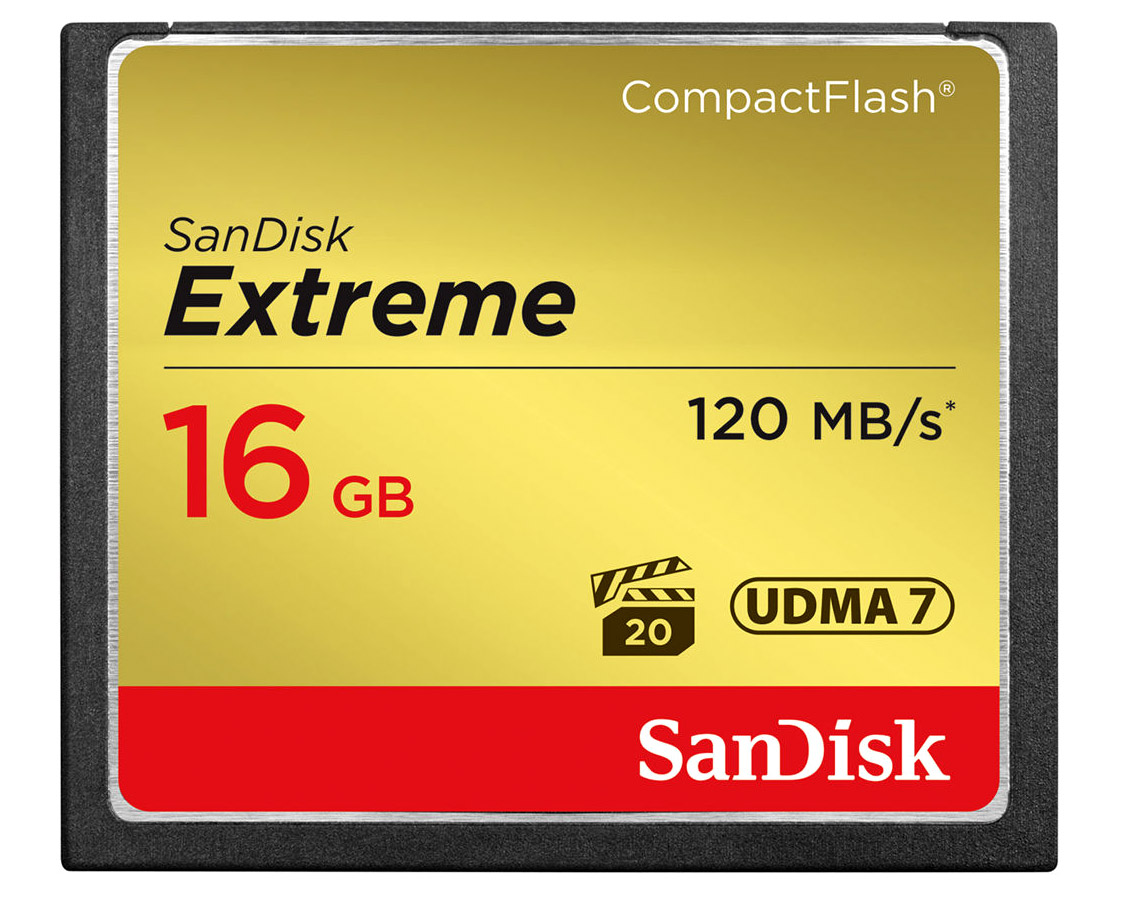Sandisk Extreme CF 16 GB (120 MB/s)