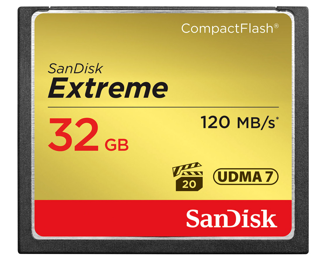 Sandisk Extreme CF 32 GB (120 MB/s)