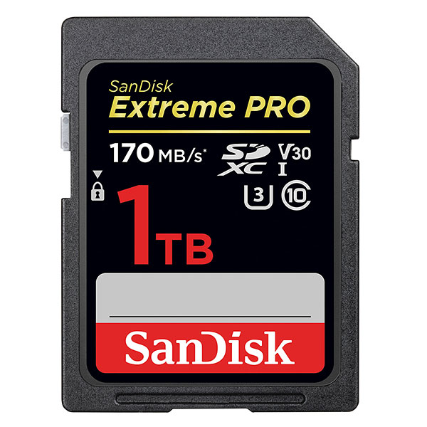 Sandisk SDXC Extreme Pro 1 TB (170 MB/s)