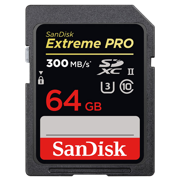 Sandisk SDXC Extreme Pro 64 GB (300 MB/s)