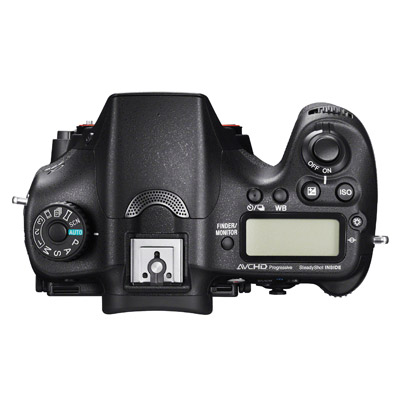 Sony A77 II, top