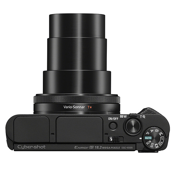 Sony HX95, top