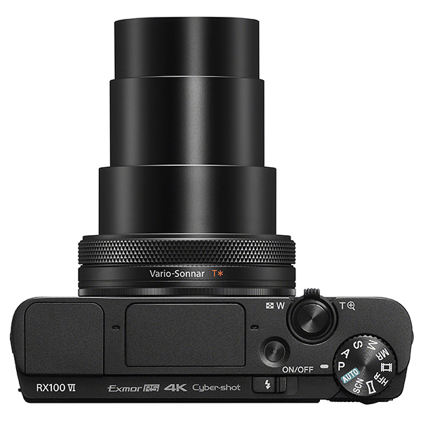 Sony RX100 VI, top