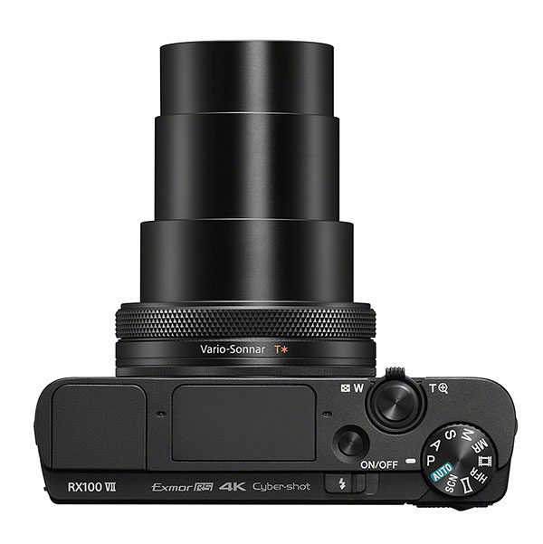 Sony RX100 VII, top