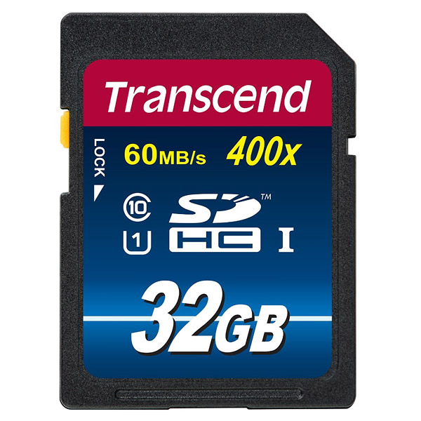 Transcend SDHC 32 GB 400x (60MB/s)