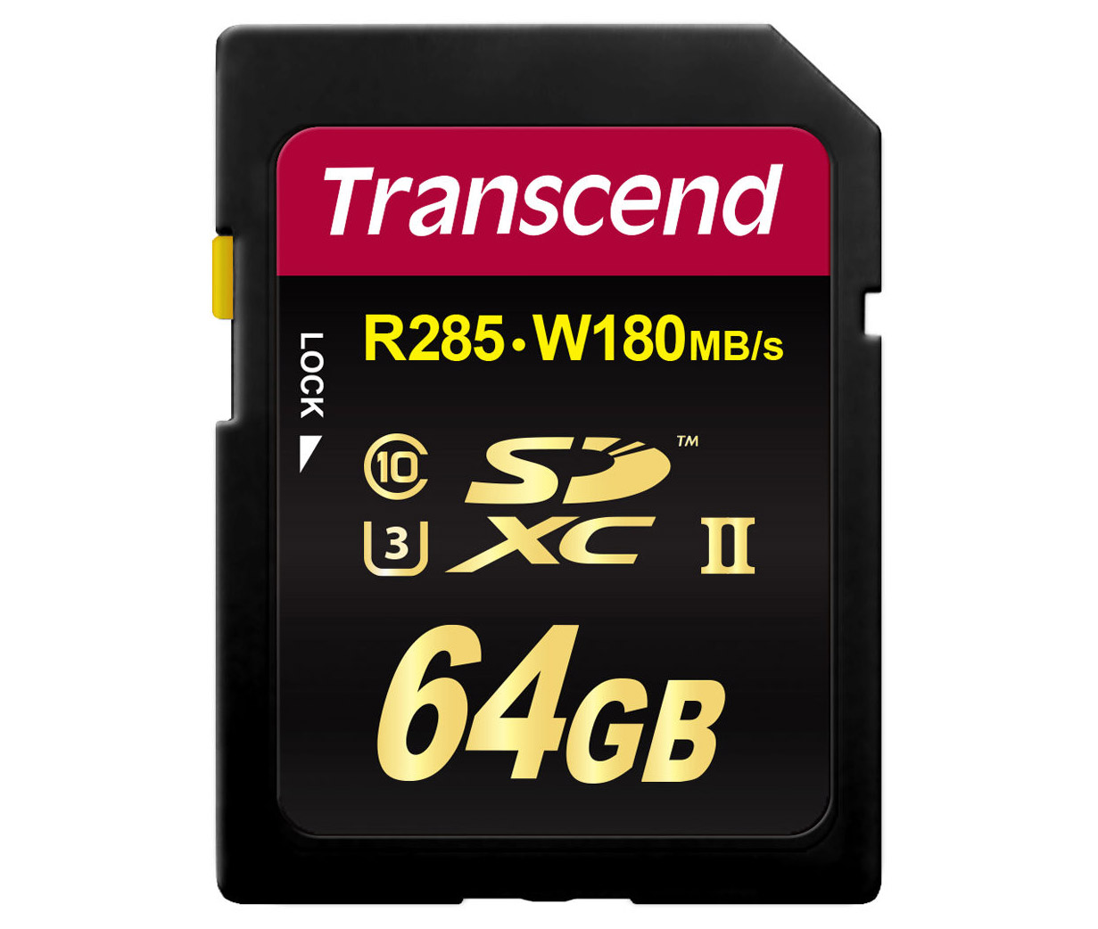 Transcend SDXC 64 GB (R285, W180MB/s)